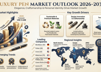 Luxury Pen Market Set to Reach USD 3.64 Billion by 2035, Growing at a CAGR of 4.95% Driven by Premium Writing Culture and Sustainable Innovation