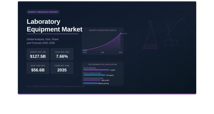Global Laboratory Equipment Market to Reach USD 127.50 Billion by 2035