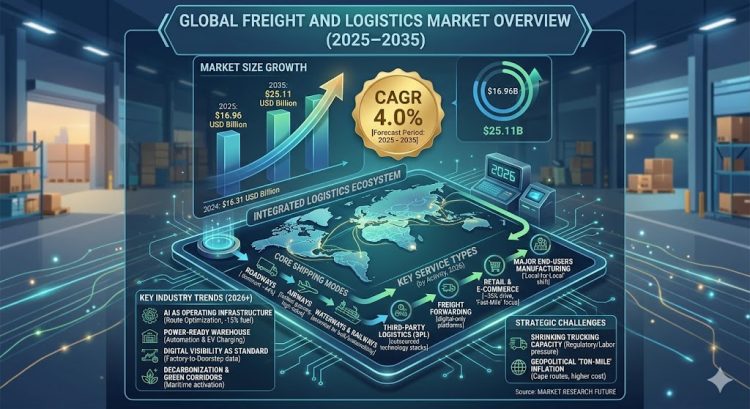 Moving the World Forward: How the Global Freight and Logistics Market Is Accelerating Toward USD 25.11 Billion by 2035